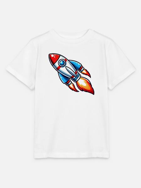 rakete - Stanley/Stella Kinder T-Shirt MINI CREATOR - Weiß