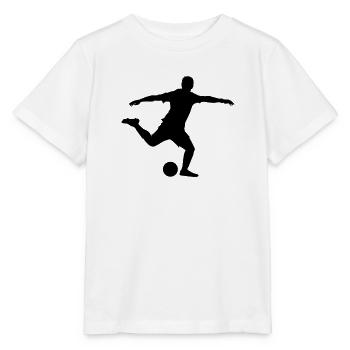 Fussball Schuss - Stanley/Stella Kinder T-Shirt MINI CREATOR  - Weiß - Vorne - Maike (125cm)