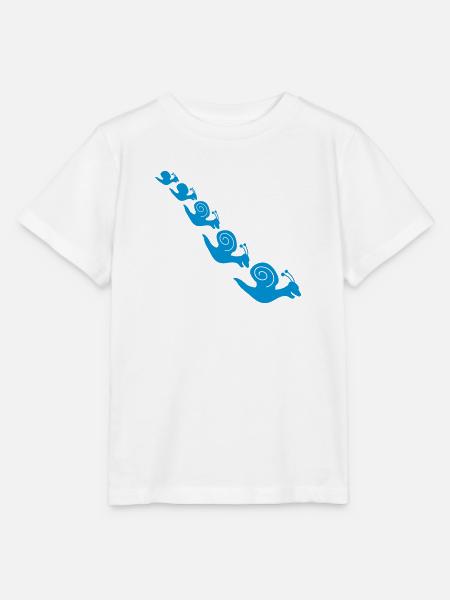 Happy Snails - Stanley/Stella Kinder T-Shirt MINI CREATOR  - Weiß