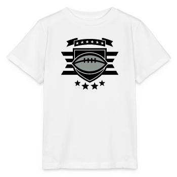 Football Abzeichen 01 - Stanley/Stella Kinder T-Shirt MINI CREATOR  - Weiß - Vorne - Maike (125cm)