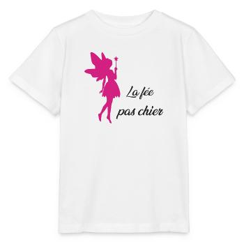 La fée pas chier - T-shirt bio MINI CREATOR Stanley/Stella Enfant - blanc - Devant - Maike (125cm)