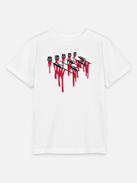 Blut Tropfen Mischpult - Stanley/Stella Kinder T-Shirt MINI CREATOR - Weiß