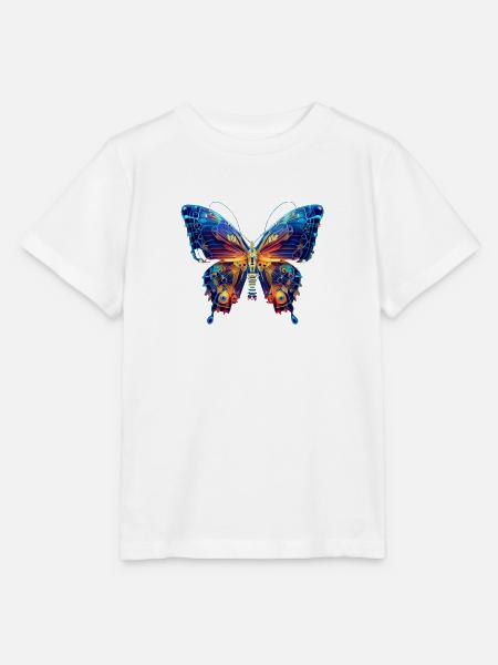 electric butterfly - Stanley/Stella Kinder T-Shirt MINI CREATOR  - Weiß