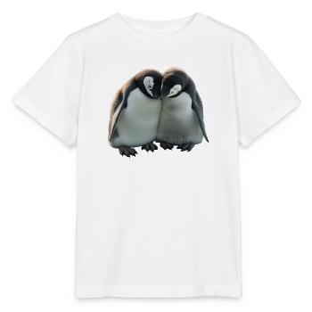 Zwei Pinguine umarmen sich - Stanley/Stella Kinder T-Shirt MINI CREATOR  - Weiß - Vorne - Maike (125cm)