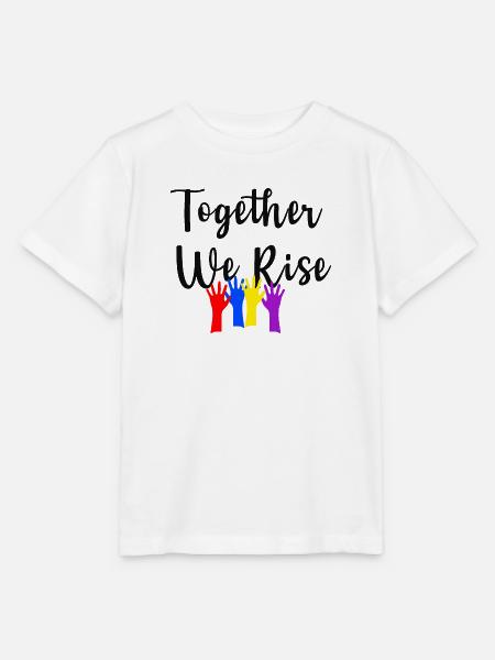 Together We Rise - Stanley/Stella Kinder T-Shirt MINI CREATOR  - Weiß