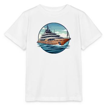 Super Yacht - T-shirt bio MINI CREATOR Stanley/Stella Enfant - blanc - Devant - Maike (125cm)