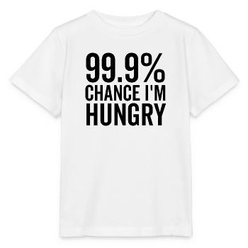99.9% Chance I’m Hungry - Stanley/Stella MINI CREATOR Kids’ T-Shirt - white - Front - Maike (125cm)