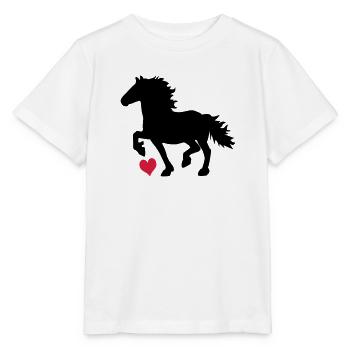 Frisian Horse - Stanley/Stella MINI CREATOR Kids’ T-Shirt - white - Front - Maike (125cm)
