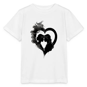 COLLE DE LA SAINT-VALENTIN, 2 FEMMES AMOUREUSES 2024, LESBO - T-shirt bio MINI CREATOR Stanley/Stella Enfant - blanc - Devant - Maike (125cm)