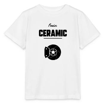 Frein ceramic - T-shirt bio MINI CREATOR Stanley/Stella Enfant - blanc - Devant - Maike (125cm)