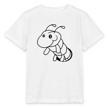 loch boden raupe schnecke kriechen schlange süß ni - Stanley/Stella Kinder T-Shirt MINI CREATOR  - Weiß - Vorne - Maike (125cm)