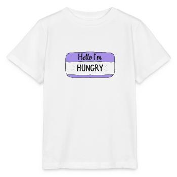 Hallo, ich bin hungrig, lustiges T-Shirt - Stanley/Stella Kinder T-Shirt MINI CREATOR  - Weiß - Vorne - Maike (125cm)