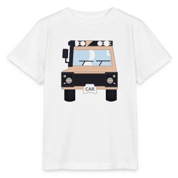 4x4 bush car - Stanley/Stella MINI CREATOR Kids’ T-Shirt - white - Front - Maike (125cm)
