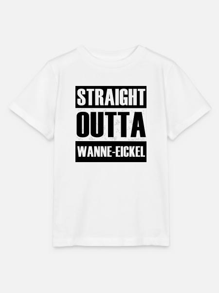 Straight Outta Wanne-Eickel - Stanley/Stella Kinder T-Shirt MINI CREATOR - Weiß