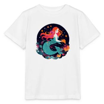 Lili die Meerjungfrau - Stanley/Stella Kinder T-Shirt MINI CREATOR  - Weiß - Vorne - Maike (125cm)