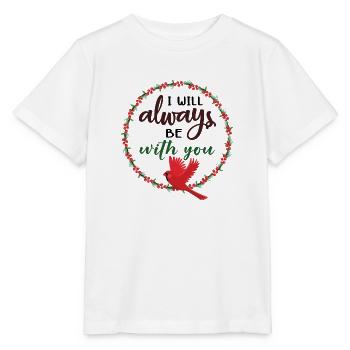 Je serai toujours avec toi Cardinal - T-shirt bio MINI CREATOR Stanley/Stella Enfant - blanc - Devant - Maike (125cm)