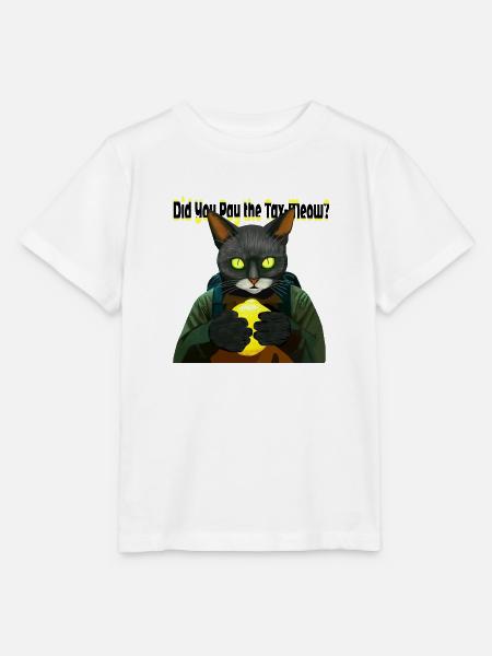 Die Cyberkatze :Steuereintreiber - Stanley/Stella Kinder T-Shirt MINI CREATOR - Weiß