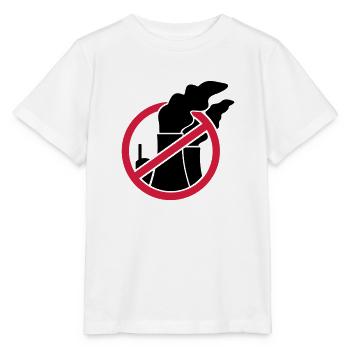 L'énergie nucléaire - non pas avec nous! - T-shirt bio MINI CREATOR Stanley/Stella Enfant - blanc - Devant - Maike (125cm)