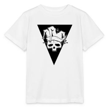 Clown de cirque joker skull - T-shirt bio MINI CREATOR Stanley/Stella Enfant - blanc - Devant - Maike (125cm)
