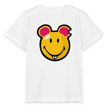 Smiley Mouse - T-shirt bio MINI CREATOR Stanley/Stella Enfant - blanc - Devant - Maike (125cm)