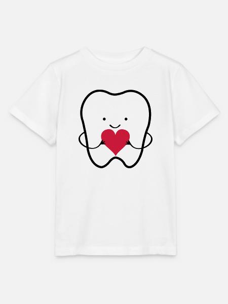 zahn_liebe_02 - Stanley/Stella Kinder T-Shirt MINI CREATOR  - Weiß