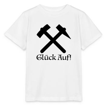 Glück Auf! Bergbau Ruhrpott Ruhrgebiet Zeche - Stanley/Stella Kinder T-Shirt MINI CREATOR  - Weiß - Vorne - Maike (125cm)