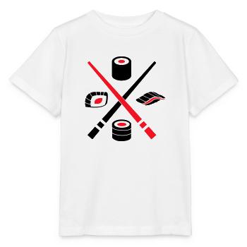 Sushi Logo - Stanley/Stella Kinder T-Shirt MINI CREATOR  - Weiß - Vorne - Maike (125cm)