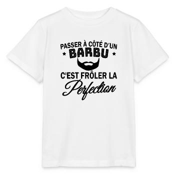 barbu et perfection - T-shirt bio MINI CREATOR Stanley/Stella Enfant - blanc - Devant - Maike (125cm)