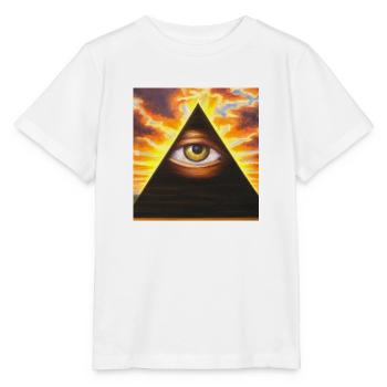 Illuminati Eye - Stanley/Stella MINI CREATOR Kids’ T-Shirt - white - Front - Maike (125cm)