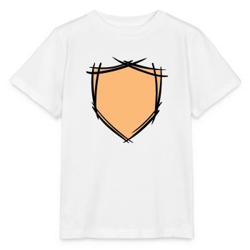 Schild / Wappen Symbol. Hand gezeichnet. Vorlage - Stanley/Stella Kinder T-Shirt MINI CREATOR  - Weiß - Vorne - Maike (125cm)