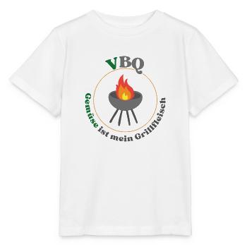 VBQ Gemüse ist mein Grillfleisch, vegetarisch - Stanley/Stella Kinder T-Shirt MINI CREATOR  - Weiß - Vorne - Maike (125cm)