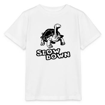 slow down - Stanley/Stella MINI CREATOR Kids’ T-Shirt - white - Front - Maike (125cm)