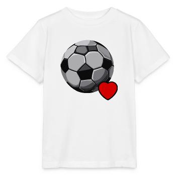 Ich liebe Fußball - Stanley/Stella Kinder T-Shirt MINI CREATOR  - Weiß - Vorne - Maike (125cm)