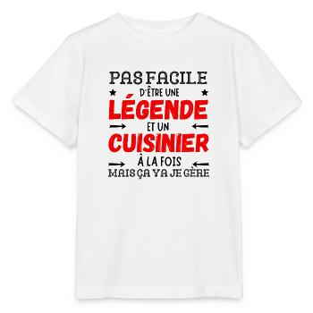EIN LEGENDÄRER KOCH - Stanley/Stella Kinder T-Shirt MINI CREATOR  - Weiß - Vorne - Maike (125cm)