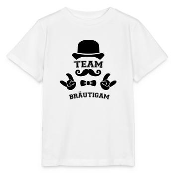 Équipe Groom - T-shirt bio MINI CREATOR Stanley/Stella Enfant - blanc - Devant - Maike (125cm)