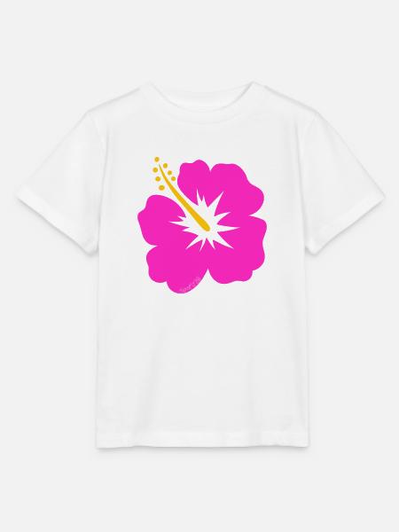 Hibiskusblüte - Stanley/Stella Kinder T-Shirt MINI CREATOR  - Weiß