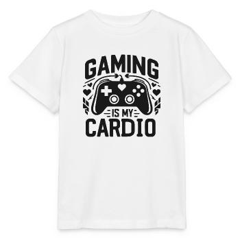 Gaming ist mein Cardio - Stanley/Stella Kinder T-Shirt MINI CREATOR  - Weiß - Vorne - Maike (125cm)