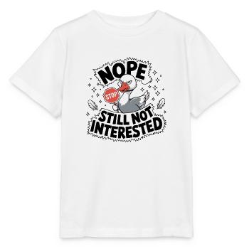 Uninterested Goose Stop Sign - Stanley/Stella MINI CREATOR Kids’ T-Shirt - white - Front - Maike (125cm)
