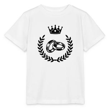 Alliances Couronne - T-shirt bio MINI CREATOR Stanley/Stella Enfant - blanc - Devant - Maike (125cm)