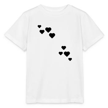 cœur - T-shirt bio MINI CREATOR Stanley/Stella Enfant - blanc - Devant - Maike (125cm)