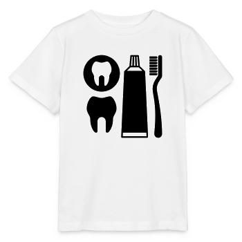 Zahnpflege - Stanley/Stella Kinder T-Shirt MINI CREATOR  - Weiß - Vorne - Maike (125cm)