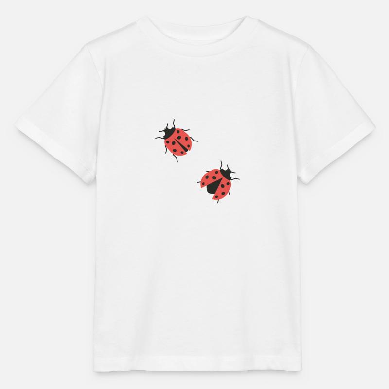 Marienkäfer - Stanley/Stella Kinder T-Shirt MINI CREATOR  - Weiß