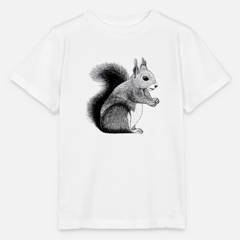 Eichhörnchen Tier Süß Bild Kinder Wald - Stanley/Stella Kinder T-Shirt MINI CREATOR  - Weiß