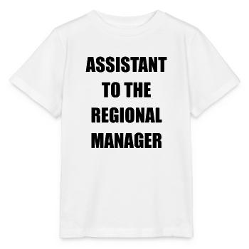 assistant du directeur régional, le bureau - T-shirt bio MINI CREATOR Stanley/Stella Enfant - blanc - Devant - Maike (125cm)