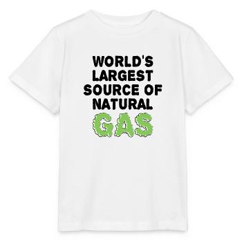 Plus grande source de gaz au monde - T-shirt bio MINI CREATOR Stanley/Stella Enfant - blanc - Devant - Maike (125cm)