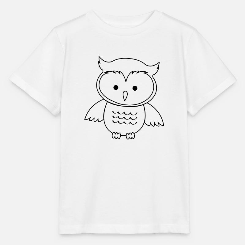 Eule - Stanley/Stella Kinder T-Shirt MINI CREATOR  - Weiß