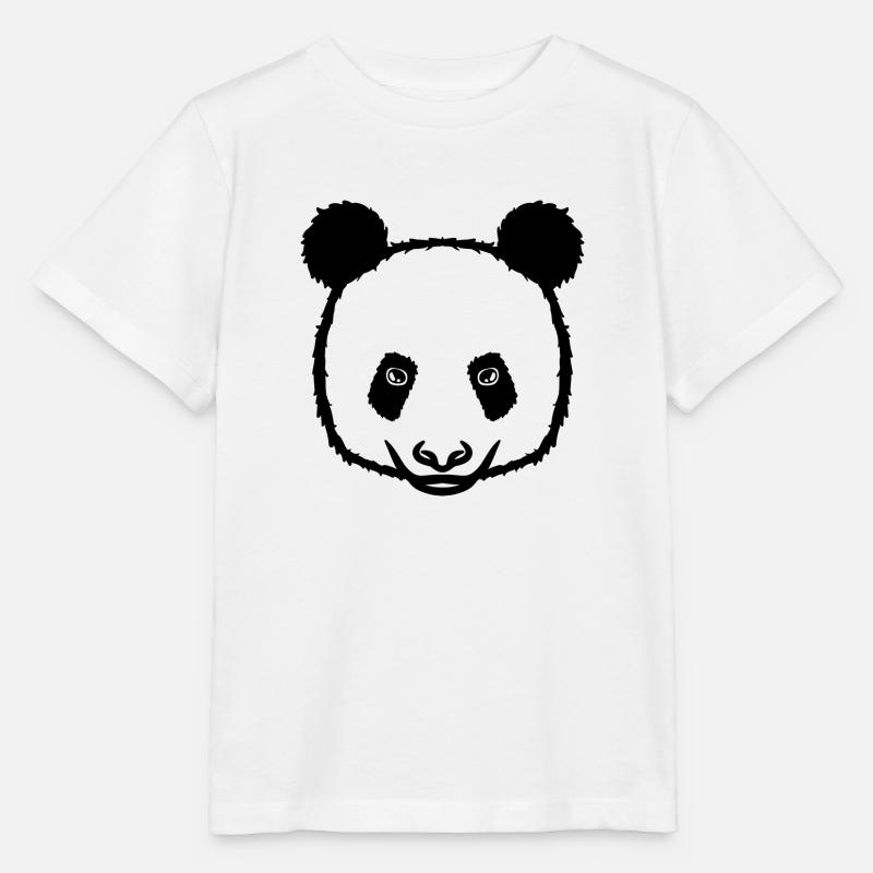 Panda nero - Maglietta per bambini MINI CREATOR di Stanley/Stella - bianco