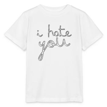 Je te hais - T-shirt bio MINI CREATOR Stanley/Stella Enfant - blanc - Devant - Maike (125cm)