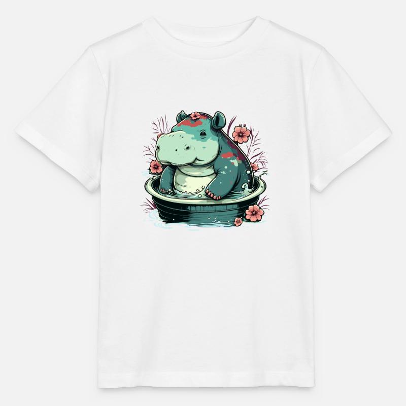 Nilpferd 3 - Stanley/Stella Kinder T-Shirt MINI CREATOR  - Weiß
