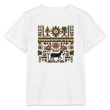 Afrikanische Folklore - Stanley/Stella Kinder T-Shirt MINI CREATOR  - Weiß - Vorne - Maike (125cm)